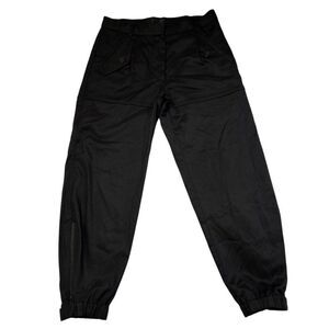 Nili Lotan Arliss Cargo Pant Zippered Cuffs Black Size 4